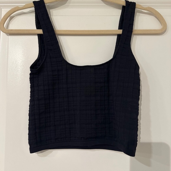 Anthropologie Cropped Tank - Black Striped - Picture 4 of 7